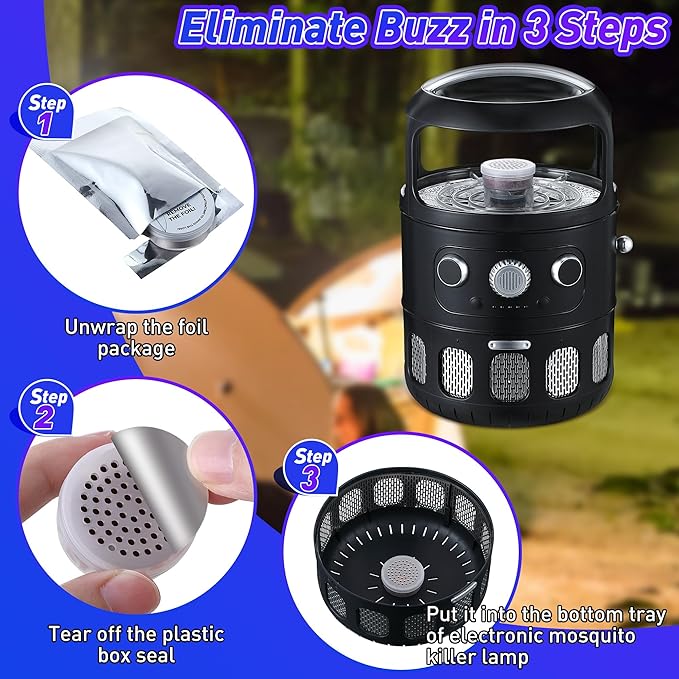 Qualirey 6 Pcs Mosquito Attractant for Bug Zapper, Each Last 60 Day Pest Lure Mosquito Trap Fly Biting Insect Bait Refill High Catch Rate Compatible with DynaTrap and All Insect Trap Indoor Outdoor