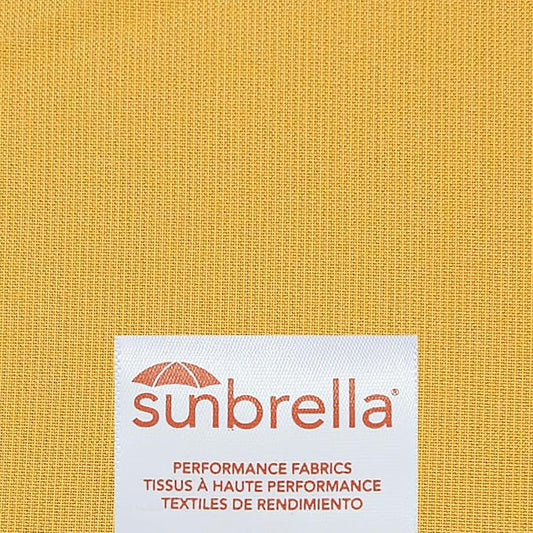 Outdoor Sunbrella Decorative Pillows with Triple Coconut Buttons Pack of 4, 20" x 12" Outdoor Pillow Set for Couch Bed Throw Patio Sofa, Spectrum Daffodil/Canvas Cocoa