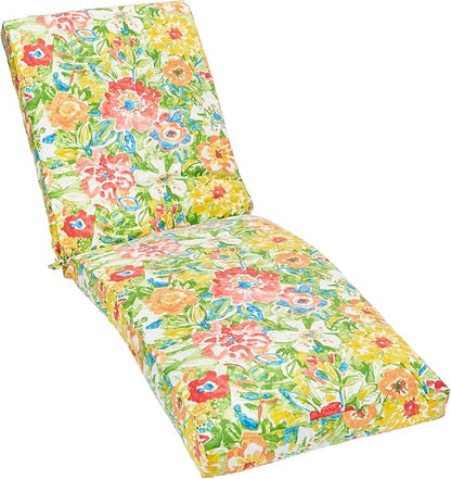 BrylaneHome 84" Chaise Cushion - Poppy Green