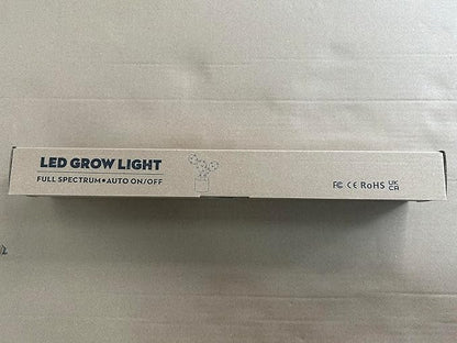 Wiaxulay Grow Lights for Indoor Plants, Full Spectrum, 6000K LED Plant Grow Light Strips, Grow Lamp with Auto On/Off 6/12/16H Timer, 5 Dimmable Levels, 3 Switch Modes for Hydroponics Seedling
