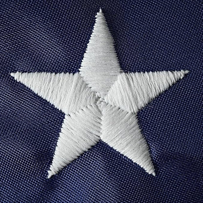 Super Tough 2.5ft x 4ft Nylon American Flag, Made in the USA, Embroidered Stars, Sewn Stripes