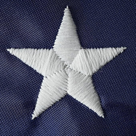 Super Tough 2.5ft x 4ft Nylon American Flag, Made in the USA, Embroidered Stars, Sewn Stripes