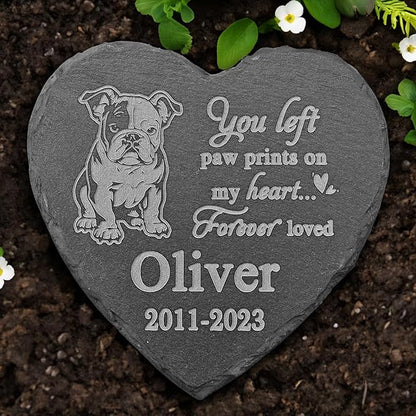 Bulldog Memorial Stone, Bulldog Statue, Bulldog Memorial Plaque, Bulldog Memorial Gifts, Bulldog Loss Sympathy Gift, in Memory of Bulldog