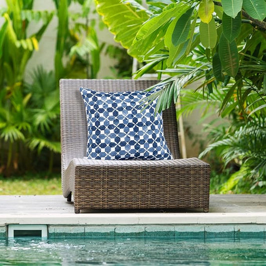 JMGBird Outdoor Pillows Waterproof Set of 2 Outdoor Throw Pillows with Insert Included Pillow 18×18 Inch Patio Pillow for Furniture