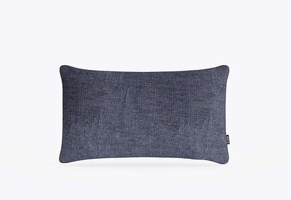Outer Outdoor Throw Pillow with OuterWeave Performance Fabric, Decorative Outdoor Pillow for Patio & Outdoor Furniture, Includes Machine Washable Pillow Cover and Insert - Deep Sea Navy, 12"x20"