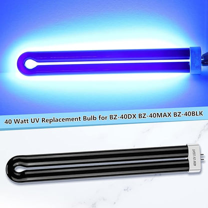 Bug Zapper Replacement Bulbs, 40w Black Light Bulb Compatible with Black Flag Bug Zapper Model BZ-40DX, BZ-40MAX, and BZ-40BLK (2)