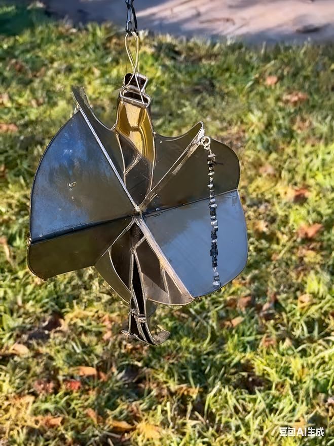 3D Hand-Painted Acrylic Sheet Windmill, Colorful Windmill with Dancing Patterns, Melody Windmill, Dynamic Dancing Pattern DIY Sun Catcher, Artistic Wind-Powered Decoration (Requires Assembly)