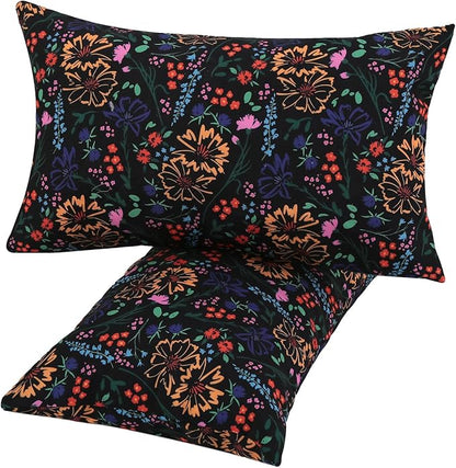 idee-home Outdoor Pillows with Inserts Included, Patio Outside Lumbar Pillows Waterproof Set of 2, 12 x 20 inch