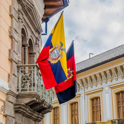 Ecuador Ecuadorian Flag 3x5 ft Outdoor, Double Sided 3 Ply Heavy Duty Ecuador National Country Flag, 100% Quality Polyester Ecuadorian Banner with Brass Grommets 4 Rows Stitches