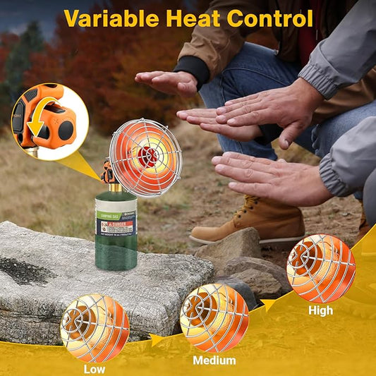 Golf Cart Heater,9,200BTU Portable Propane Heater with Self Ignitor,with Golf Cart Cup Holder for EZGO Yamaha Club Car,Most Golf Cart(Fuel Cylinder not included)