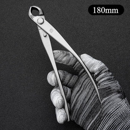 Small Size TianBonsai Bonsai Tools 5-Piece Alloy Steel Bonsai tool Kit In Cluding 180mm Long Handle Scissors / 180mm Branch Cutter / 180mm Knob Cutter / 200mm Straight Root Hook/Tweezers (NBKS5-01)