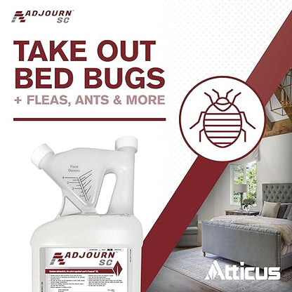 Atticus Adjourn SC Insecticide Concentrate (16 Ounce) - Deltamethrin 4.75% - Indoor and Outdoor Insect Control - Spiders, Ants, Bedbugs, Fleas, Ticks, Wasps, Lice, and More
