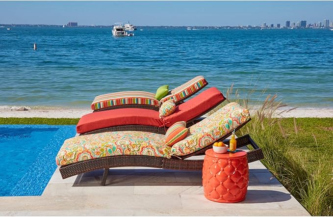 BrylaneHome 84" Chaise Cushion - Carolina