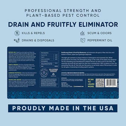 Fruit Fly Drain Treatment | Drain Fly Eliminator | All-Natural, Eliminates Gnats, Sewer Flies and More - Works in All Drains - 1 Gallon