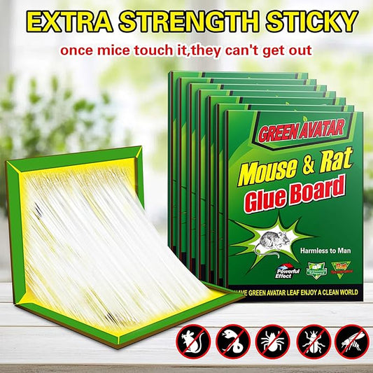 Ezoon 36 Pack Large Mouse Glue Traps with Enhanced Stickiness, Sticky Rat Traps, Sticky Snake Trap, Mouse Traps Sticky Pad Board for House Indoor Outdoor, Easy to Set, Extra Large (8.3" x 12")