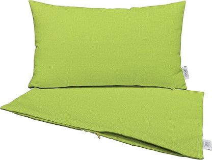 RSH DECOR: Sunbrella Pillow Covers Set of 2 | Covers Only - 26" x 16" | Outdoor Lumbar Pillow Covers Crafted with Sunbrella Performance Fabric | Canvas Macaw