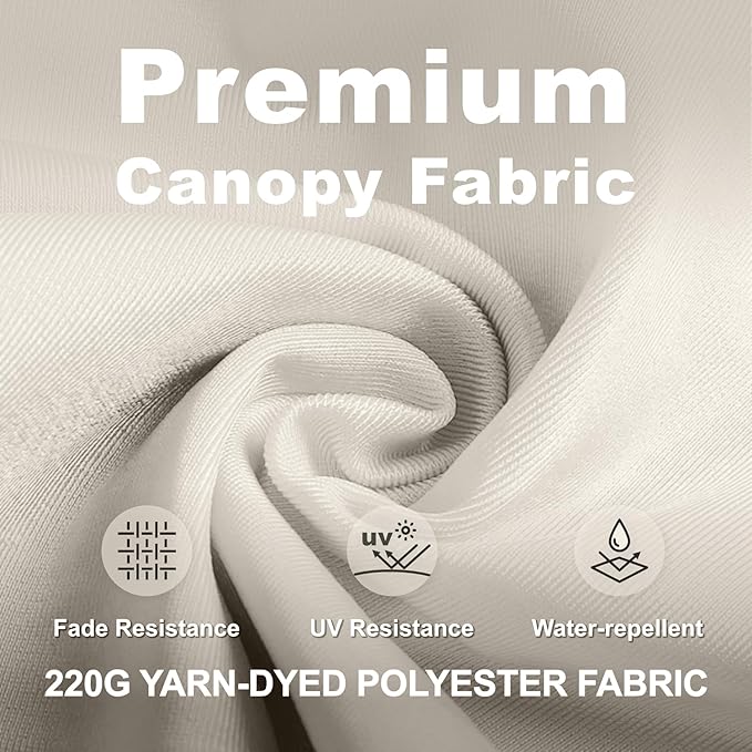 11FT Cantilever Umbrella with Base Large Curvy Outdoor Aluminum Offset Umbrella w/ 360° Rotation, UV Resistant Canopy for Patio, Garden, Backyard, Creamy White