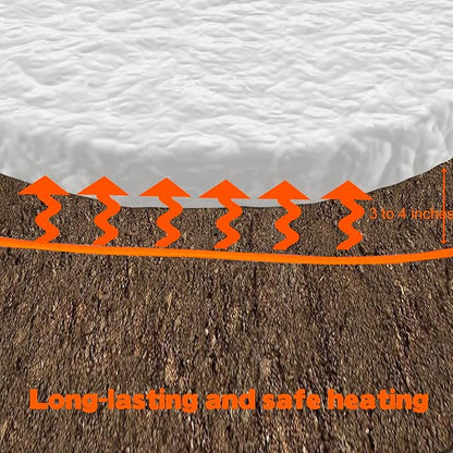 Soil Heating Cable 49 Ft Electric Soil Warming Cable Greenhouse Plant Soil Heater Cable Keep Soil Warm for Soil, Garden, Cold Frame