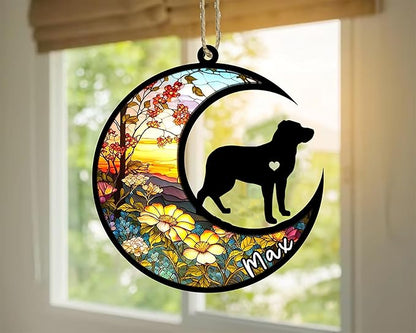 Personalized Dog Memorial, Custom Name Greater Swiss Mountain Dog Christmas Ornament with Name, Custom Breeds, Pet Loss Light Catcher, Gifts for Lovers Loss of Pet Sympathy on Mothers Day Christmas