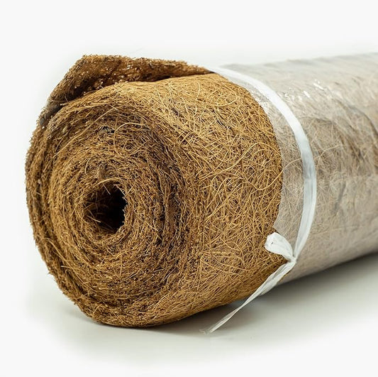 Coco Liner Roll, Yarrdfir 12x120 inch Natural Coconut Liners for Planter Flower Basket, Reptile Carpet, Natural Coconut Fiber mat, Garden Decoration, Animal pet pad