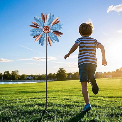 WONDER GARDEN Wind Spinners Outdoor - Metal Wind Spinner Windmill, Kinetic Wind Sculpture & Spinners for Yard Patio Lawn Decor