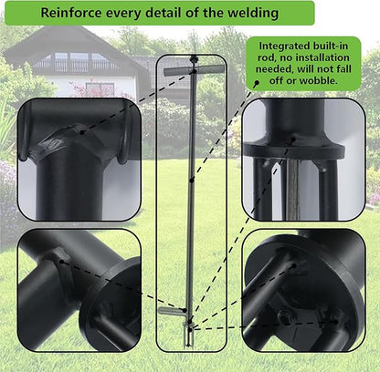 Stand Up Weed Puller Tool - Fully Welded,No Assembly Required,Even Stronger,Constructed from Thicker Stainless Steel,Garden Weeding Tool with Easy-Eject Mechanism for Keeping Your Hands Cean(Thicker)
