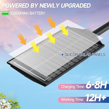 Solar Lights Outdoor for Outside, Waterproof Solar Street Lights Outdoor, 6500K Dusk to Dawn Security Flood Lights Motion Sensor with Remote Control for Yard, 4 Pack