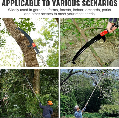 Manual Pole Saw Blade Extendable Tree Pruner, Long Branch Pruner Retractable for Backyard and Garden (Only Saw Blade)