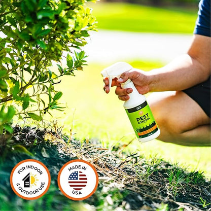 Nature's Dome Pest Control Starter Kit – Makes 3 Bottles (16 oz Each) – Eco-Friendly, Plant-Based Formula for Ant, Roach, Spider, Fly, Flea & Insect Control – Child & Pet Safe for Indoor/Outdoor Use