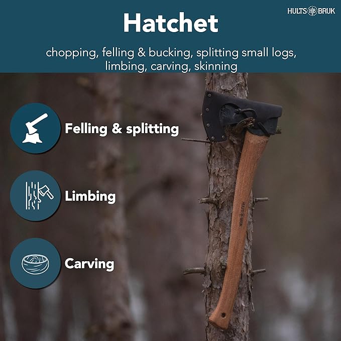 Hults Bruk 840712 Aneby Hatchet - 2 lb Head, 20" Handle