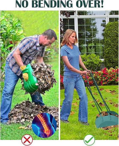 Leaf Grabber Leaf Rake Picker Upper Scoops with Long Handle Garden Rake for Yard Work Yard Tools for Lawn Cleaning