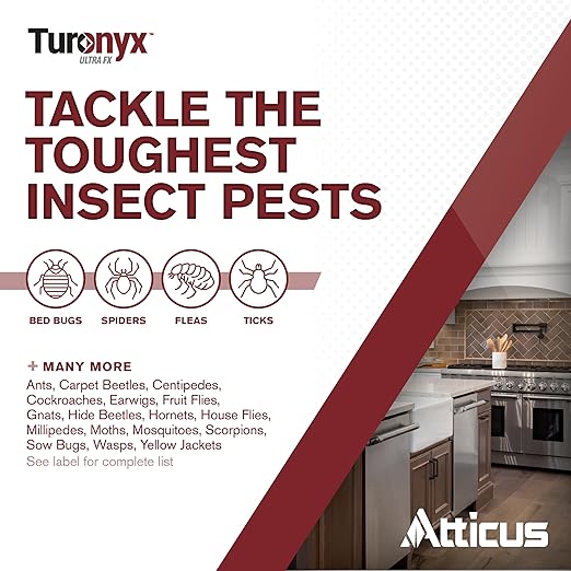 Atticus Turonyx Ultra FX Insecticide (8 mL) – Compare to Leading Brand – Pest Control for Indoor and Outdoor Use – Ants, Beetles, Roaches, Spiders, Fleas, Flies, Ticks