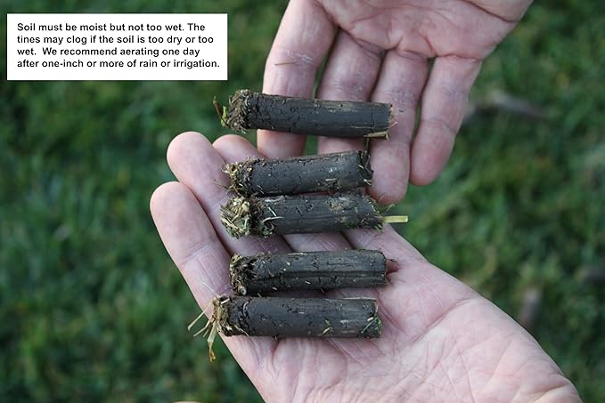 Step 'N Tilt Core Lawn Aerator Version 4 Kit (4.5 Inch Extra Long Coring Tines with Soil Core Container)