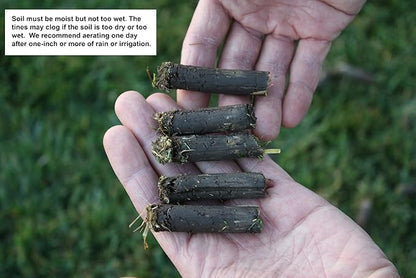 Step 'N Tilt Core Lawn Aerator Version 4 Kit (4.5 Inch Extra Long Coring Tines with Soil Core Container)