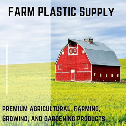 Farm Plastic Supply - String Reinforced 4 Year UV Resistant 10 mil Clear Greenhouse Plastic Sheeting - 4 Year UV Resistant Polyethylene Greenhouse Film, Hoop House Green House Cover (6' x 50')