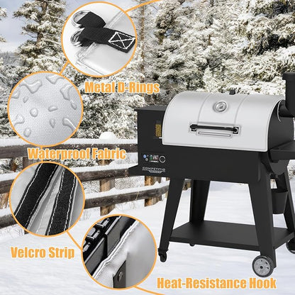 Grill Blanket for Pit Boss 800, Pro 820 and Pro 850 Series Wood Pellet Grills, Thermal Insulated Blanket Warmer for it Boss 67342, 820FB, 820S, 820SC, Ideal for Outdoor Grilling