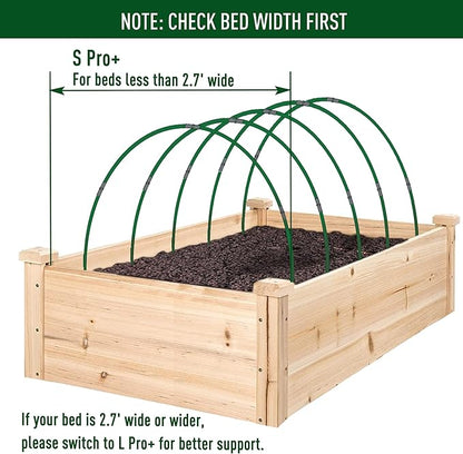 MAXPACE Greenhouse Hoops for DIY Grow Tunnels Less Than 2.7ft Wide, Rust-Free Fiberglass Support Hoops Frame for Garden Fabric, Plant Support Garden Stakes, Gardening Supplies, 50pcs