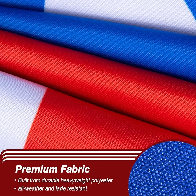 Puerto Rico Flag 3x5 ft Outdoor, Double Sided 3 Ply Heavy Duty Puerto Rico National Country Flag, 100% Quality Polyester Puerto Rican Banner with Brass Grommets 4 Rows Stitches