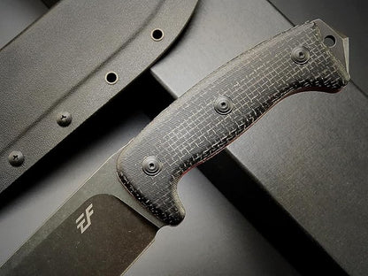 Eafengrow EF148 Fixed Blade Knife AUS-10 Steel Blade Micarta Handle Full Tang EDC Straight Knife for Hunting Camping Bushcraft