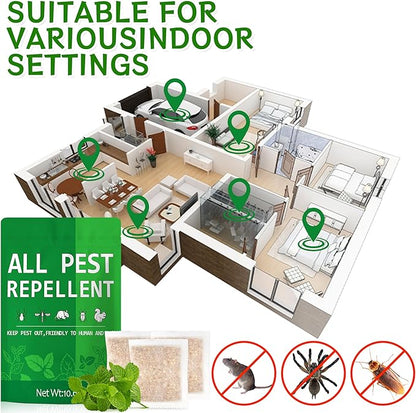 Rodent Mice Repellent, Peppermint Oil Mouse Repellent Balls for Rats Deterrent, Keep Rat Mice Mouse Rodent Out of Indoor House Outdoor Car Engines RV Garage, Humans Pets Safe