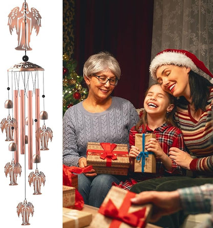 Angel Gifts for Grandma, Mother Wind Chimes,Birthday Gift for mom/Husband/Wife/Women/Aunt/Daughte/Friend/Niece/Sister/Teacher,Gardening Gifts,Memorial Windchime Outside,Yard Decor