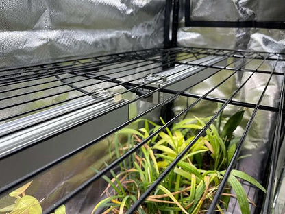 48"x18"x72" Grow Tent Cover for Baker's Rack – Clear Front Door, Adjustable Ventilation, Fully Enclosed Bottom – Indoor Greenhouse for Plants