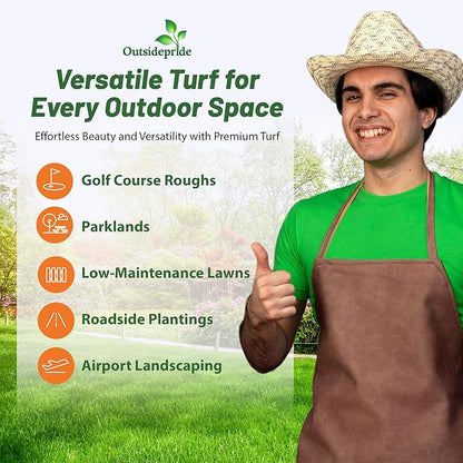 Outsidepride Perennial Buffalo Grass Seed - 5 lbs Heat & Drought Tolerant, Low Maintenance, Warm Season Dense Turf Grass Seed for Lawn, Xeriscape Landscaping, & Roadside Planting