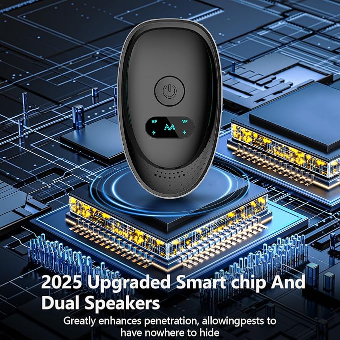 2025 Upgraded Ultrasonic Repellent Indoor, Mouse Traps Insert Plug in, Pest Control Repellent Ant,Roach,Rodent, Mouse, Bugs, Mosquito, Spider, for Home, Office, Warehouse 6 Packs