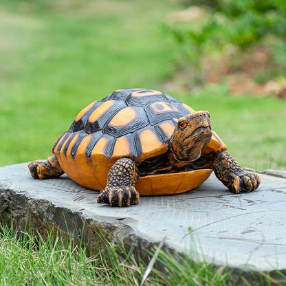 14.9-inch Outdoor Sea Turtle Statue Decoration, Large Lifelike Turtle Sculpture for Outdoor Garden, Courtyard Lawn, Lawn Landscape, Swimming Pool Decoration, Housewarming Gift