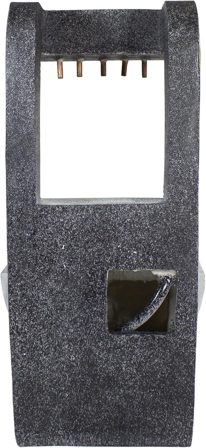 LED Lighted Rainfall Outdoor Water Fountain with Planter - 26"
