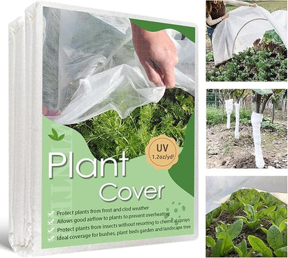 Plant Covers Freeze Protection, 7'x 25' Frost Cloth for Outdoor Plants, Winter Plant Cover for Frost Protection, Plant Blanket Floating Row Covers for Garden and Tree