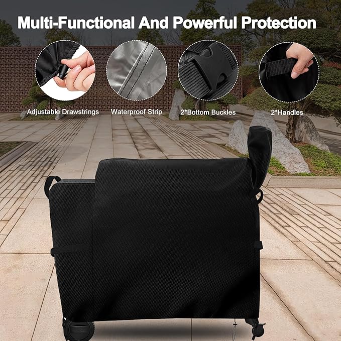 Grill Cover for Traeger Grills Pro 34/780 Series, Outdoor Heavy Duty Waterproof Griddle Cover BBQ Covers Rip-Proof Material Smoker Cover, UV and Fade Resistant Grill Cover(53" Lx 22" W x 47" H)