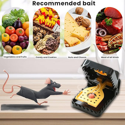 Mouse Traps, Reusable Rat Trap Outdoor Indoor, Rat Traps Indoor for Home, Plastic Mousetraps Mice Traps for House Basement/Garage/Attic Anywhere 9Set Mouse Traps(2L+6S+1Clip)