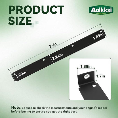 790-00120-0637 24" Snow Blower Shave Plate/Scraper bar Replacement for MTD 2 Stage Snow Thrower 784-5581A